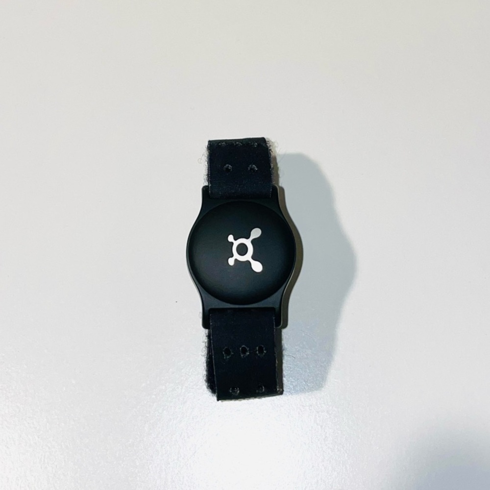 Black OT Beat Burn with Circular Display and Adjustable Strap